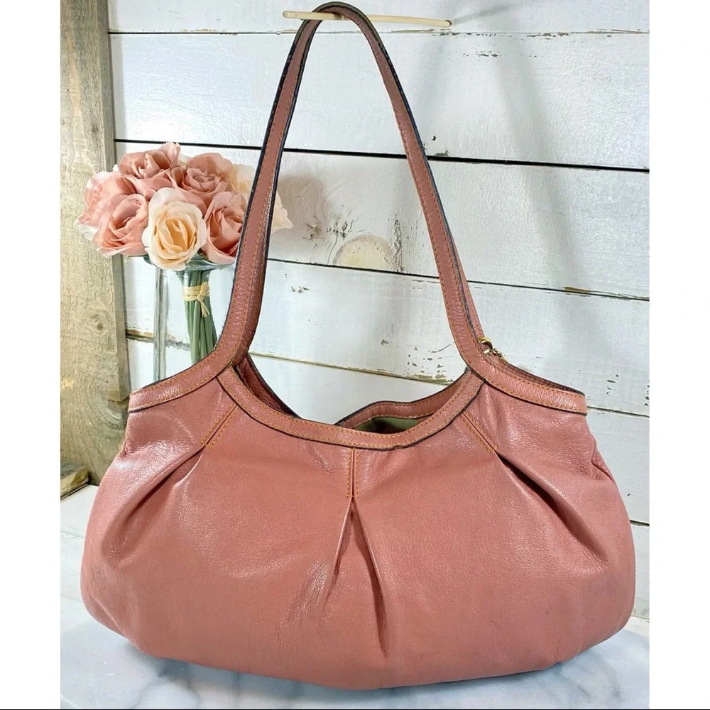 Anya Hindmarch Pink Leather Tassel Shoulder Bag
